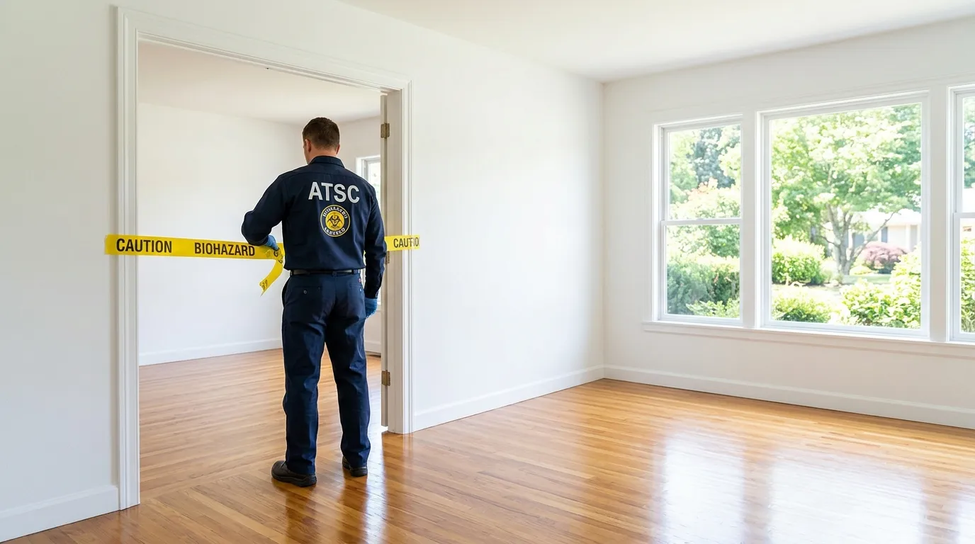 Certified biohazard cleanup crew performing Decomposition Cleanup in Vienna